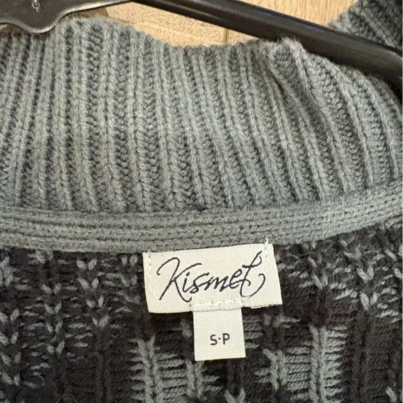 Kismet Women’s Charcoal Patterned Cardigan - Picture 2 of 2